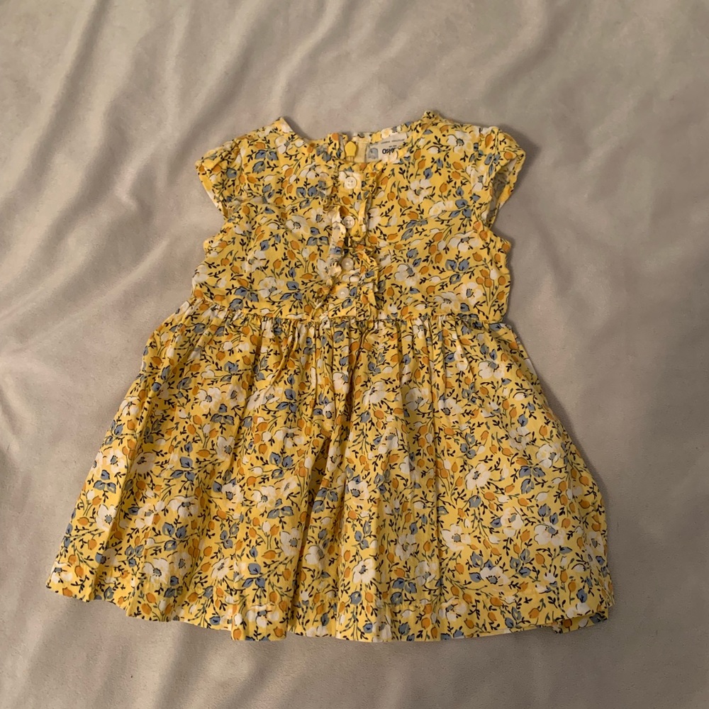 Yellow Floral Infant Dress